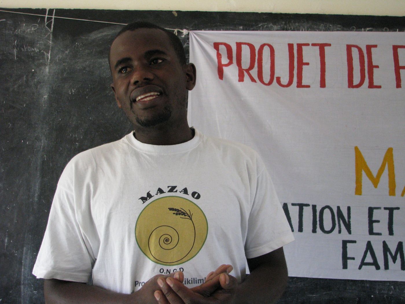 Formateur de Mazao pendant une formation